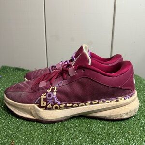 Size 9M- Nike Zoom Freak 5 "Alphabet Bros" basketball shoes